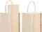 2 Pack Unfinished Wooden Wine Boxes with Handles for DIY Crafts, Gifts, Birthday and Housewarming Parties, Customizable with Paint, Engravings, and Imprints (14x4 in)
